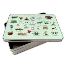 Load image into Gallery viewer, The Gardener's Alphabet Storage Tin