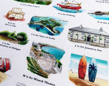 Load image into Gallery viewer, The Cornish Alphabet Tea Towel