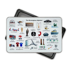 Load image into Gallery viewer, The Birmingham Alphabet Storage Tin