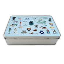 Load image into Gallery viewer, A Very Scottish Alphabet Storage Tin