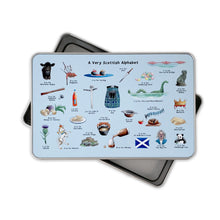 Load image into Gallery viewer, A Very Scottish Alphabet Storage Tin