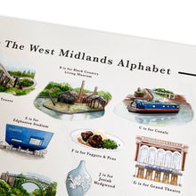 Load image into Gallery viewer, The West Midlands Alphabet Art Print