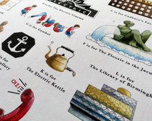 Load image into Gallery viewer, The Birmingham Alphabet Tea Towel