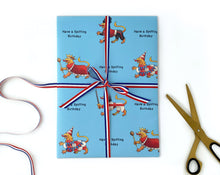 Load image into Gallery viewer, English Lion Birthday Gift Wrap