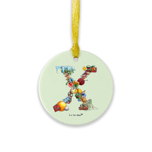 Load image into Gallery viewer, The Christmas Alphabet Ceramic Tree Decorations