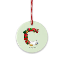 Load image into Gallery viewer, The Christmas Alphabet Ceramic Tree Decorations