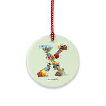 Load image into Gallery viewer, The Christmas Alphabet Ceramic Tree Decorations