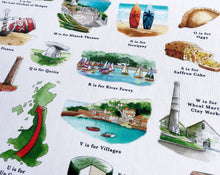 Load image into Gallery viewer, The Cornish Alphabet Tea Towel