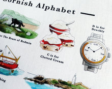 Load image into Gallery viewer, The Cornish Alphabet Tea Towel