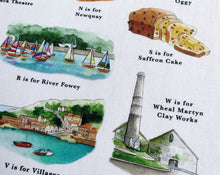 Load image into Gallery viewer, The Cornish Alphabet Tea Towel