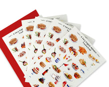 Load image into Gallery viewer, A Very English Alphabet 'Food & Drink' Greeting Card
