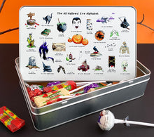 Load image into Gallery viewer, The All Hallows&#39; Eve Alphabet Storage Tin
