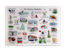 Load image into Gallery viewer, The Nailsea Alphabet Cutting Board