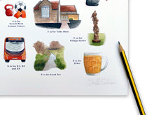 Load image into Gallery viewer, The Nailsea Alphabet Art Print