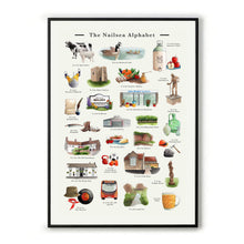Load image into Gallery viewer, The Nailsea Alphabet Art Print
