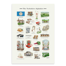Load image into Gallery viewer, The Yorkshire Alphabet Art Print