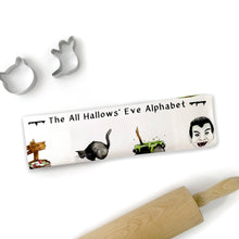 Load image into Gallery viewer, The All Hallows’ Eve Alphabet Tea Towel