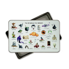 Load image into Gallery viewer, The All Hallows' Eve Alphabet Storage Tin