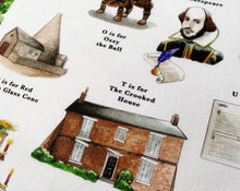 Load image into Gallery viewer, The West Midlands Alphabet Tea Towel