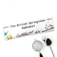 Load image into Gallery viewer, The British Springtime Alphabet Tea Towel