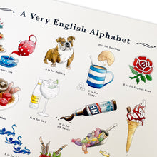 Load image into Gallery viewer, A Very English Alphabet Art Print