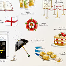 Load image into Gallery viewer, A Very English Alphabet Art Print
