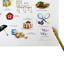 Load image into Gallery viewer, A Very English Alphabet Art Print