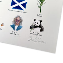 Load image into Gallery viewer, A Very Scottish Alphabet Art Print
