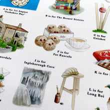 Load image into Gallery viewer, The Yorkshire Alphabet Tea Towel