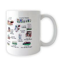 Load image into Gallery viewer, The British Springtime Alphabet Mug
