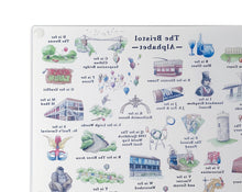 Load image into Gallery viewer, The Bristol Alphabet Glass Cutting Board