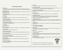 Load image into Gallery viewer, The Birmingham Alphabet Art Print