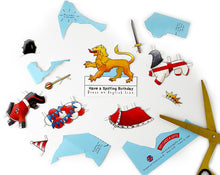 Load image into Gallery viewer, Dress an English Lion Birthday Card