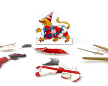 Load image into Gallery viewer, Dress an English Lion Birthday Card