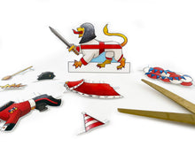 Load image into Gallery viewer, Dress an English Lion Birthday Card