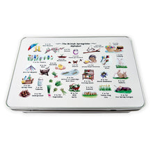 Load image into Gallery viewer, The British Springtime Alphabet Storage Tin