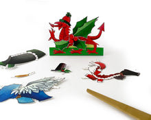 Load image into Gallery viewer, Dress a Welsh Dragon Christmas Card