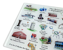 Load image into Gallery viewer, The Bristol Alphabet Glass Cutting Board