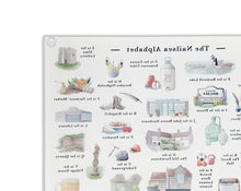 Load image into Gallery viewer, The Nailsea Alphabet Cutting Board