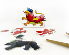 Load image into Gallery viewer, Dress an English Lion Christmas Card