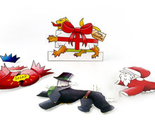 Load image into Gallery viewer, Dress an English Lion Christmas Card