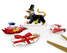 Load image into Gallery viewer, Dress an English Lion Christmas Card