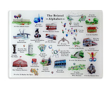 Load image into Gallery viewer, The Bristol Alphabet Glass Cutting Board
