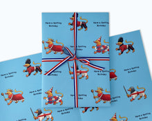 Load image into Gallery viewer, English Lion Birthday Gift Wrap