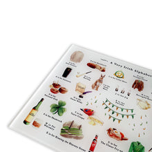 Load image into Gallery viewer, A Very Irish Alphabet Glass Cutting Board