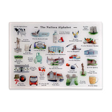 Load image into Gallery viewer, The Nailsea Alphabet Cutting Board