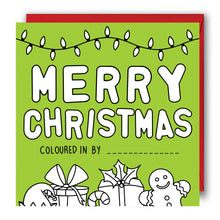 Load image into Gallery viewer, Activity Christmas Card - Colouring In