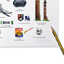 Load image into Gallery viewer, The Birmingham Alphabet Art Print