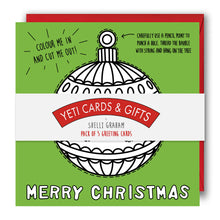 Load image into Gallery viewer, Activity Christmas Card - Colouring in Christmas Bauble