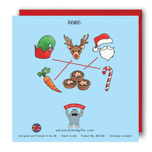 Load image into Gallery viewer, Activity Christmas Card - Match the Pictures